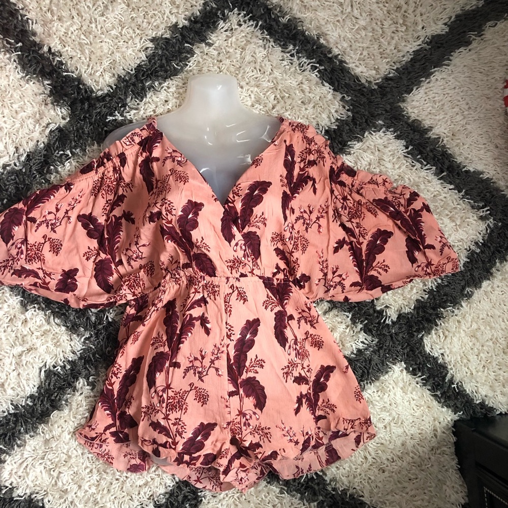 New floral topshop Romper size M